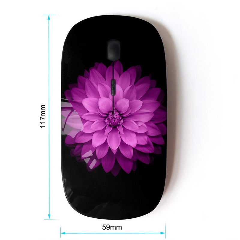 KOOLmouse [ Optical 2.4G Wireless Mouse [ Purple Lilac Petal Floral Flower Minimalist ] - Image 2